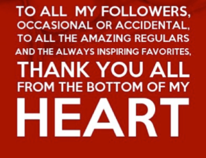 To all my followers
